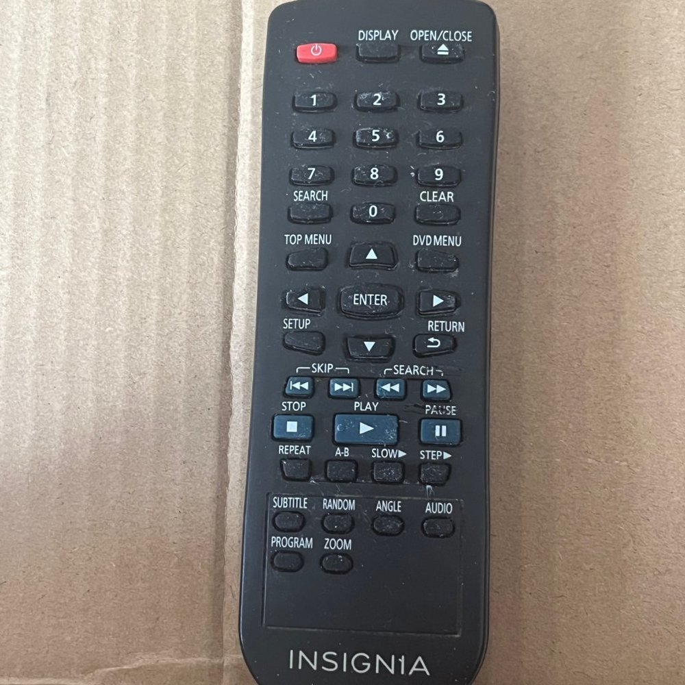 Original INSIGNIA 13E30 DVD Player Remote Control